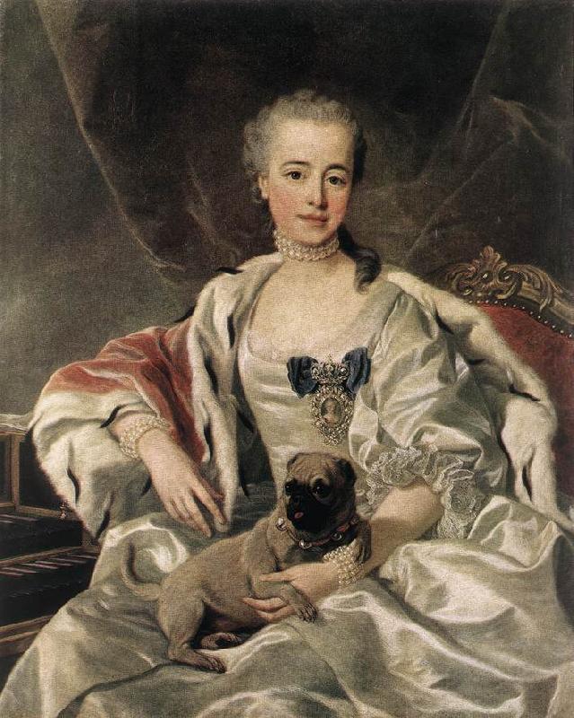 LOO, Louis Michel van Portrait of Catherina Golitsyna s France oil painting art